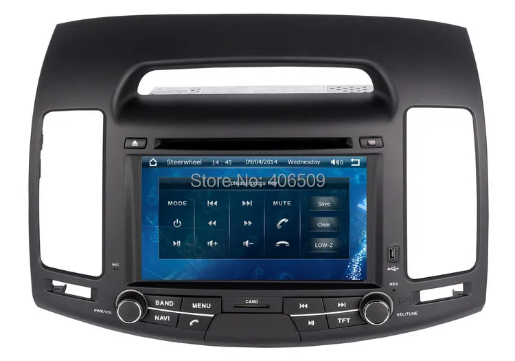 Sale In Dash Car DVD Player GPS Navigation for Hyundai Elantra 2007-2011 with Nav Radio Bluetooth USB SD AUX Audio Video 1