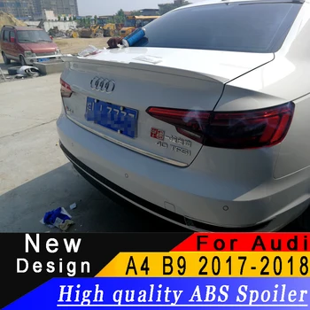 

For Audi A4 B9 2017 2018 4-door Sedan spoiler ABS material any color or primer car rear wing car modified spoiler
