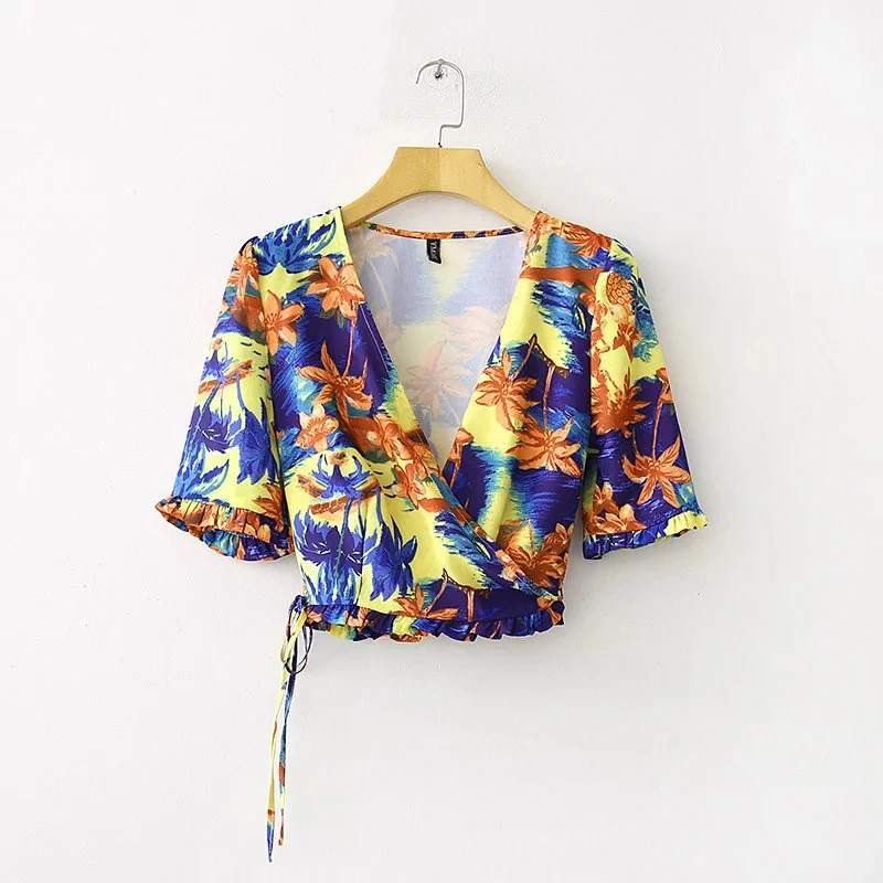 blusas hawaianas para mujeres