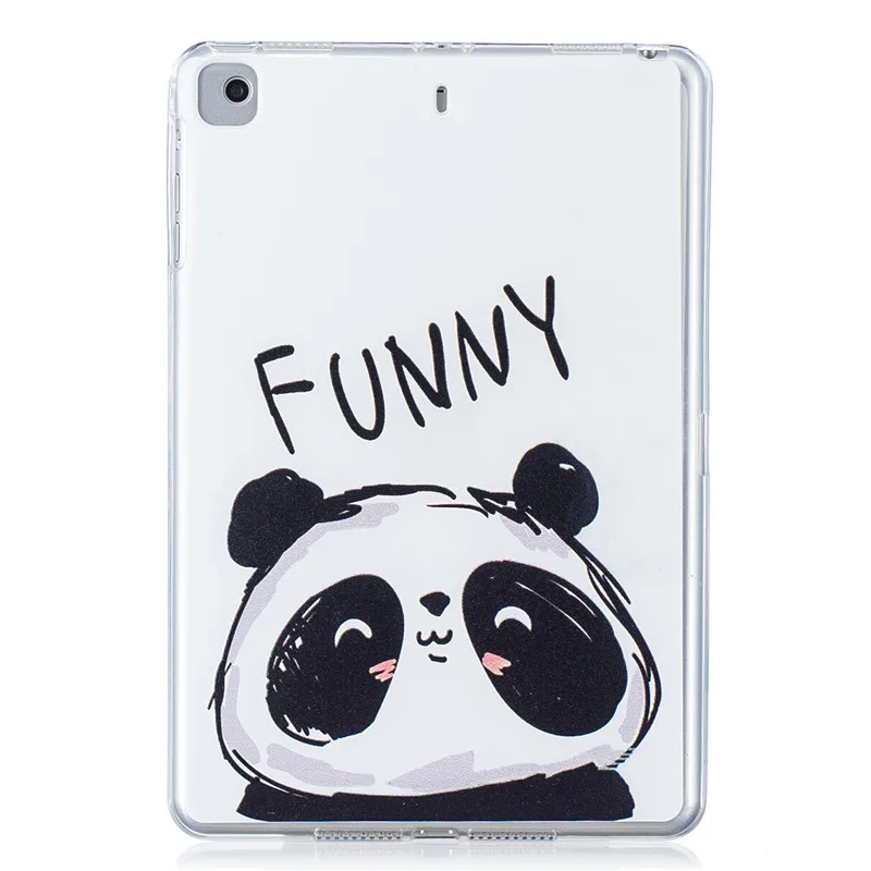 Kawaii чехол накладка с рисунком кота щенка панды для iPad Mini 4 планшета ТПУ мягкий 1 2 3
