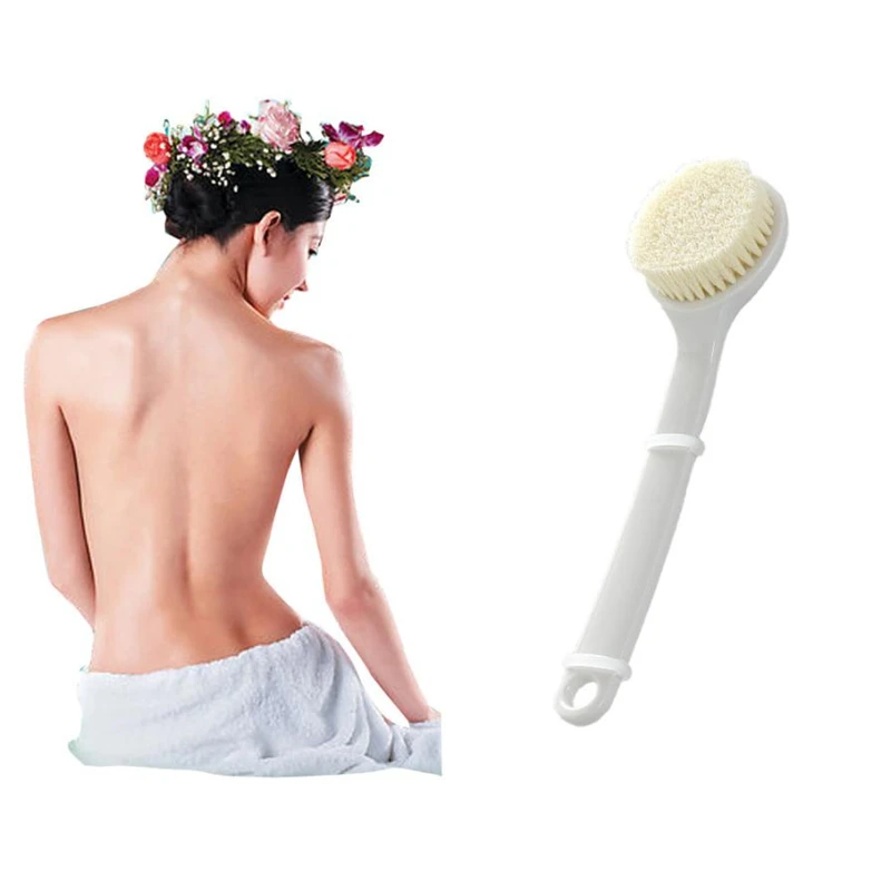 2018 New Practical Long Handle Ultra Soft Bath Shower Brush Skin Massage Back Rubbing Brush hot sale C0328#30                   20