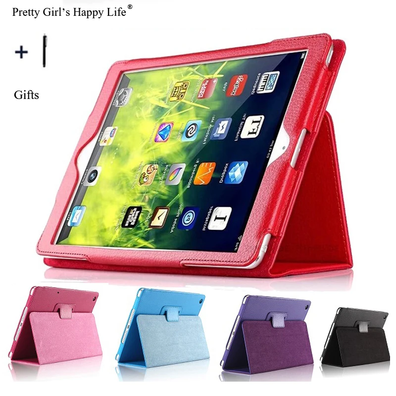 

For iPad 2017 9.7" Case Cover For iPad 9.7 2017 Flip Leather Stand Tablet Capa Fundas For iPad 2017 Screen Protector Stylus
