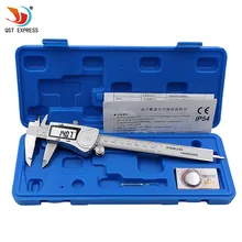 Wholesale prices QSTEXPRESS Industrial IP54 Digital Caliper 0-150mm 0.01 Stainless Steel Electronic Vernier Calipers Metric Inch Measuring Tools
