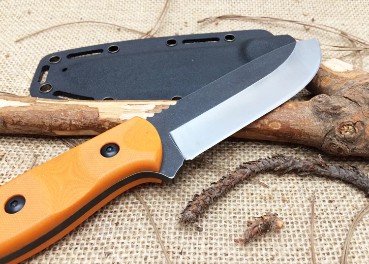 NEW! TOPS Brothers of Bushcraft Fieldcraft Hunting Fixed Knife,9Cr18Mov Blade G10 Handle Camping Knife.