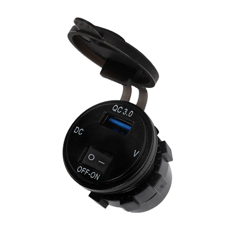 QC3.0 USB мотоциклетный прикуриватель автомобильный зарядное устройство розетка