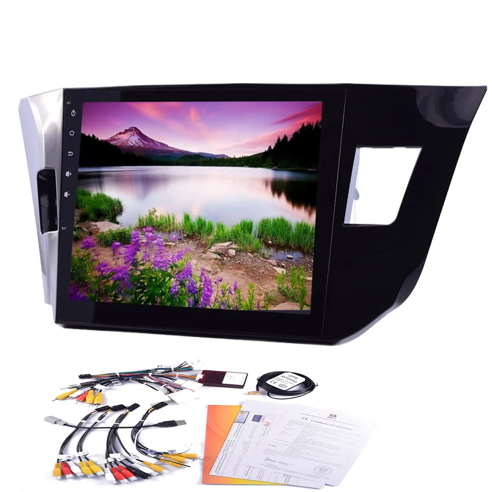 Cheap Android 4.4 Logo GPS Capacitive No-DVD Navigator Radio 10" Car Stereo PC HeadUnit AMP Map SD Mirror OBD2 For Toyota Levin 14