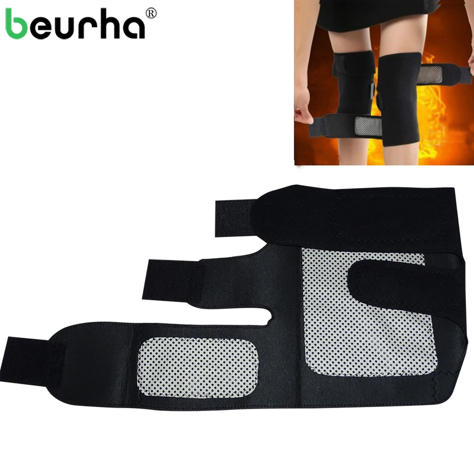 

Beurha Extended Edition and Thicken Tourmaline Health Care Magnetic Therapy Self-heating Knee Pads Pads Support Knee Protection