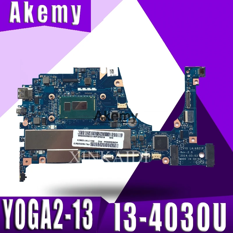 

NEW and Original laptop Lenovo YOGA2-13 Yoga 2 13 Motherboard mainboard with I3-4030U cpu 8G RAM LA-A921P 5B20G55969