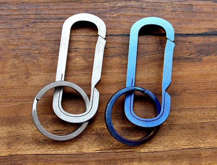 

Christmas Gifts Titanium Alloy Bearing Type Design Key Ring Multi-purpose Fast Hook Car Key Chain EDC Multi Tools Keychain New