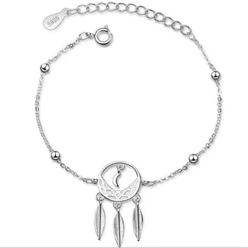 

LULU-PIGKorean version simple retro hollow-out pattern bracelet artistic dream catcher bracelet SL094