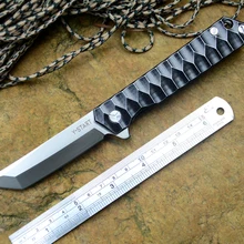 Y-START черный тэнто титановый нож 440C складное лезвие TC4 ручка охотничьи ножи для кемпинга инструменты