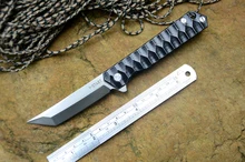 Y START Flipper knife 440C blade titanium tanto knife TC4 handle outdoor camping hunting pocket