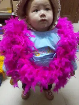 

Free shipping wholesale 5pcs high quality Turkey feathers 2m long Feather boa Decorative rose