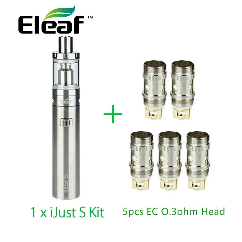 100% Eleaf iJust S полный комплект 3000 мАч батарея с 5 шт. EC распылитель для iJust/Melo/Lemo серии