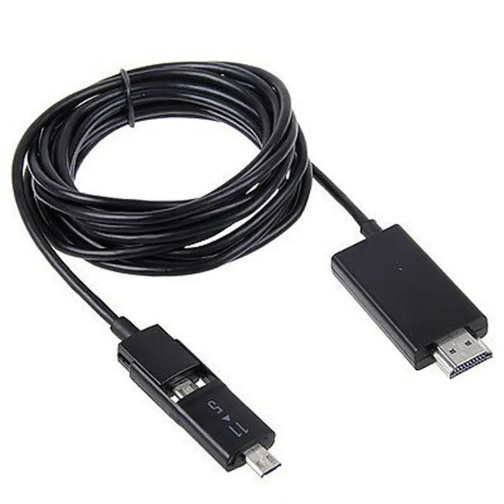 3 м/10FT Micro-USB MHL к HDMI HDTV кабель адаптер для Android смартфон 5/11Pin черный