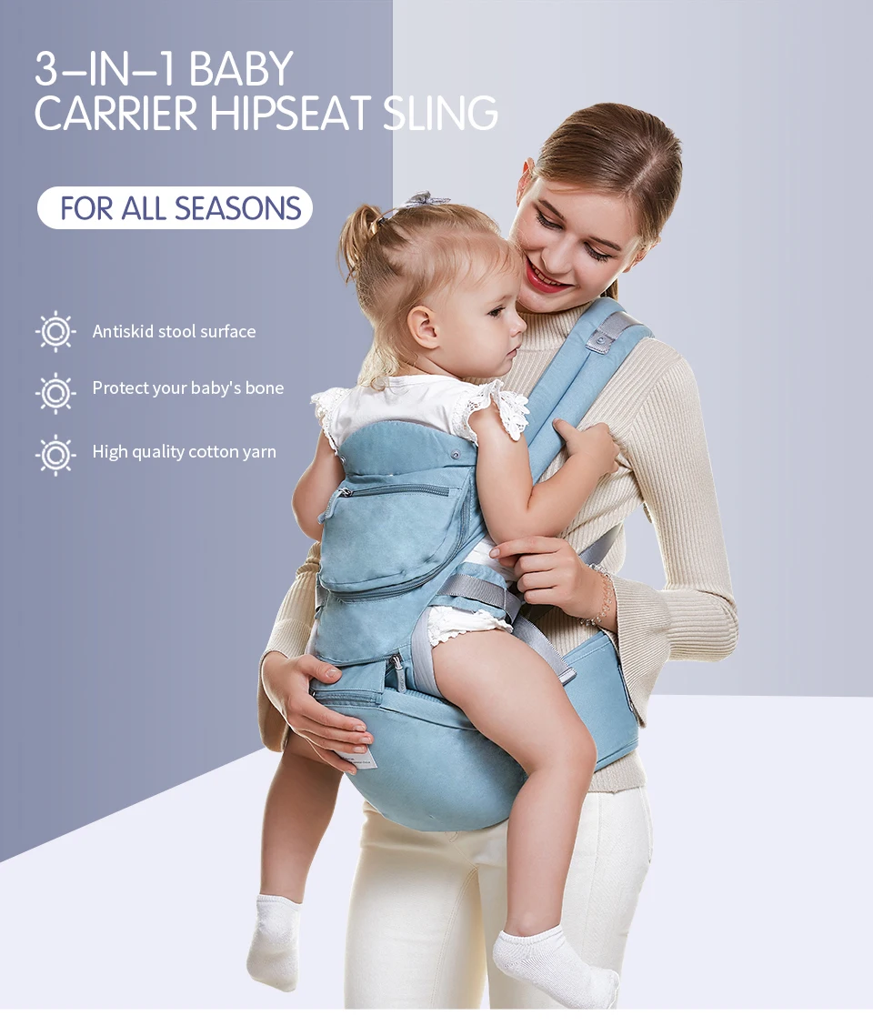 Saiyingmei, эргономичный рюкзак-переноска, Хипсит для новорожденных, для предотвращения О-образных ног, слинг, кенгуру для детей 0-36 месяцев
