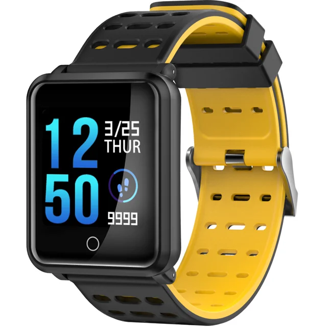 square smartwatch for men support heart rate blood pressure replace ...