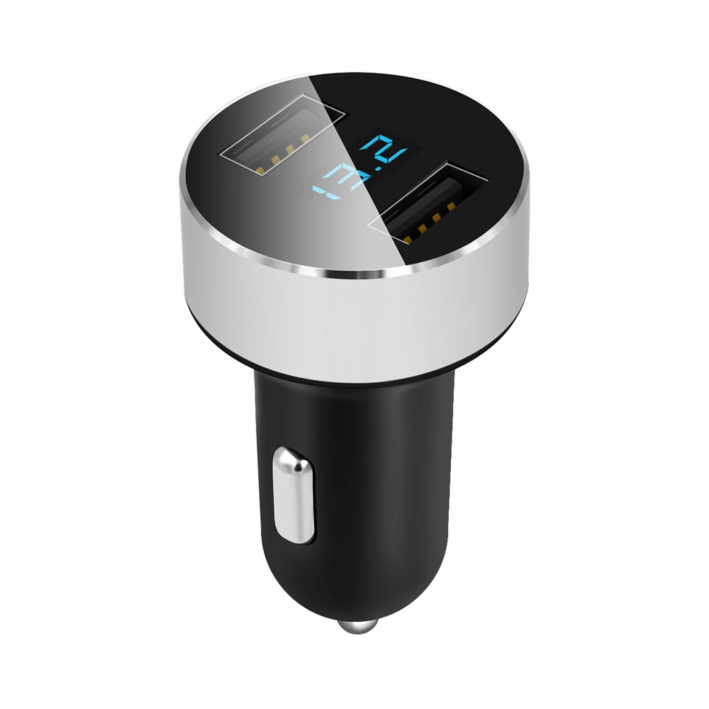 Car Charger Dual USB Ports Quick Charger 5V 3.1A LED Display Cigarette