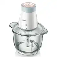 2L Capacity Hard Glass Cup Food Blender Household 220V Electric Meat Grinder Vegetables Chopper 300W Power Food Mixer