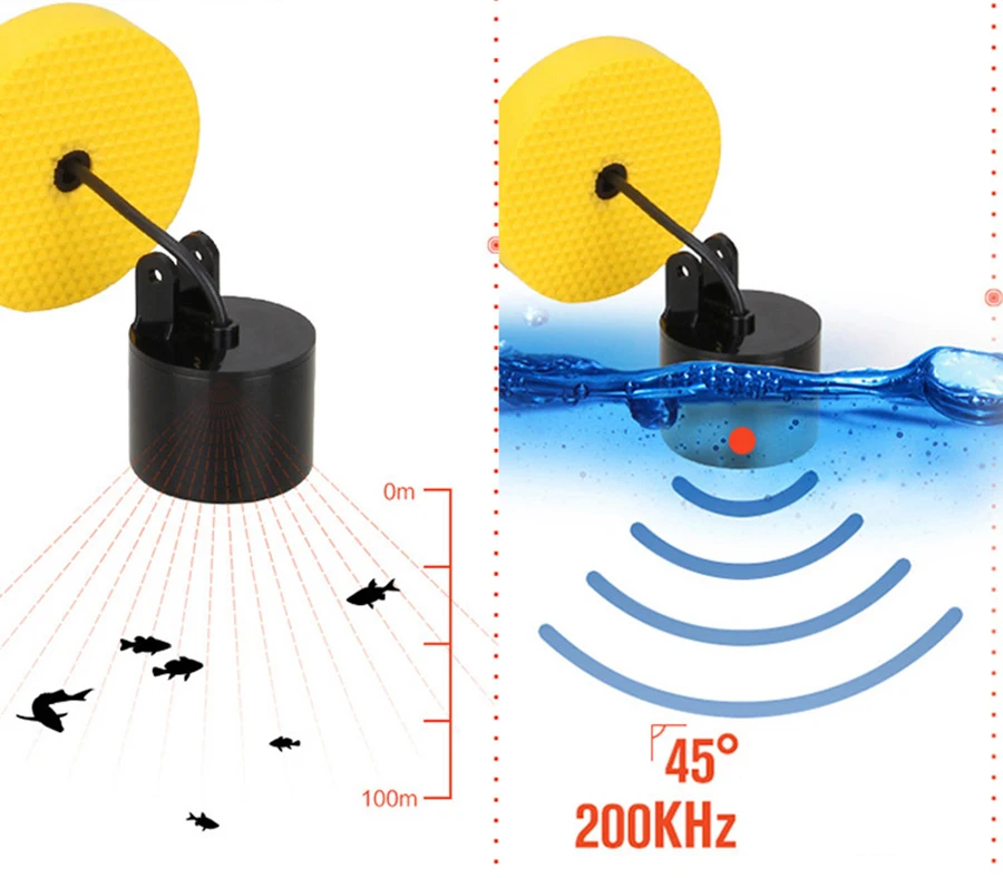 LCD Localizadores de Peixe isca De Pesca