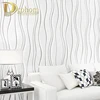 Luxury Foil White Grey Metallic Wallpaper For Walls Roll Metal Silver Wall Paper Geometric Striped Wallpaper ► Photo 3/4