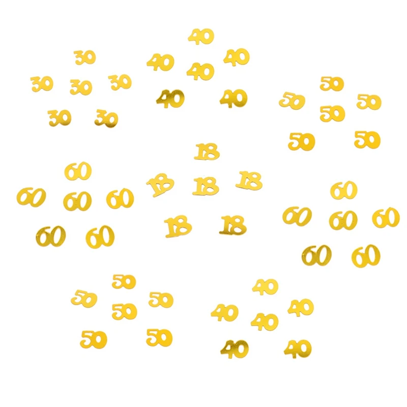 15g Gold Happy Birthay Confetti Happy Birthday Party Decoration Baby Shower Wedding Engagement Party Table Scatters Decorations hand throw confetti poppers rose confetti shell confetti paper confetti party decorations