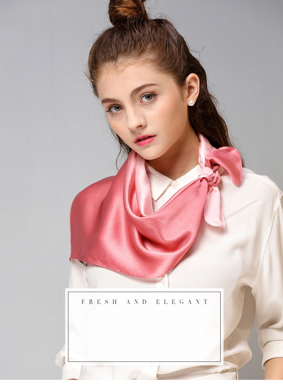 Dankeyisi чистый Шелковый шарф Для женщин Шарфы для женщин маленькие платки Площади Бандана Элитный бренд платок, шарф женский платок Прямая