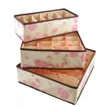 2013 Women underwear storage box high quality 36*16*9cm 3pcs/set free shipping