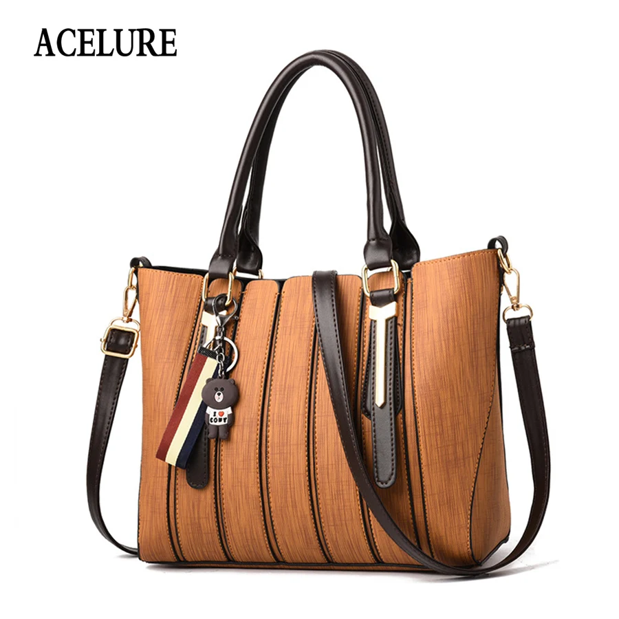 

ACELURE Women Luxury Handbags Women Designer Crossbody Bags For Female PU Leather Tote Bags Winter New Handbag Bolsa Feminina