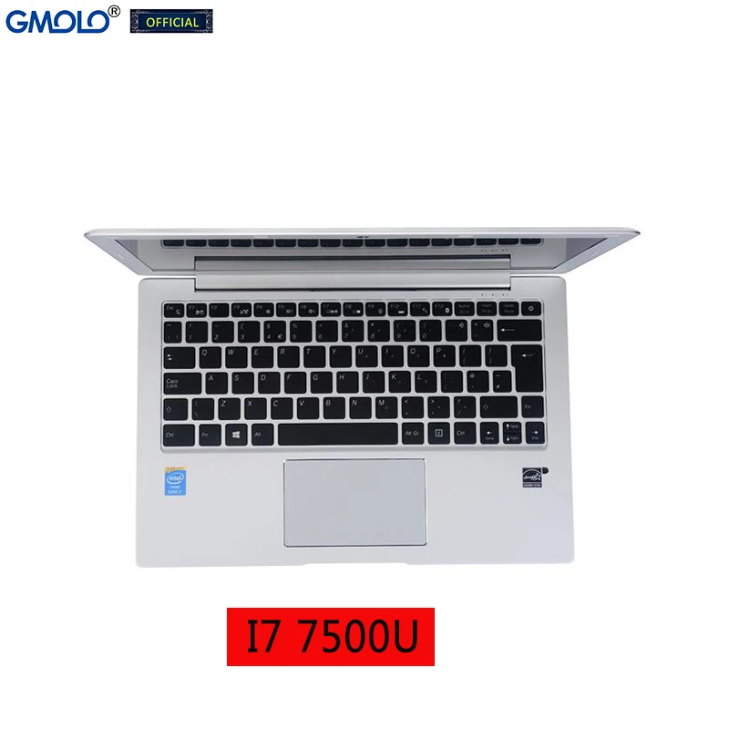 GMOLO 13,3 дюймов intel Core I7 7th Gen 7500U 8 Гб DDR4 ram 256 ГБ SSD+ Дополнительно 1 ТБ HDD металлический игровой ноутбук