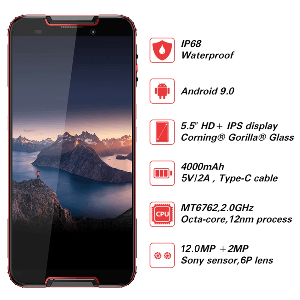Cubot Quest поиски спорта прочный телефон на процессоре Helio P22 Восьмиядерный 5