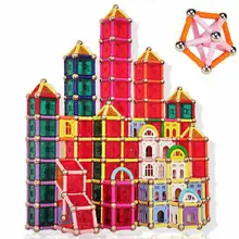 825pcs/Set Magnetic Building Stick Blocks brinquedo Early Educational Castle Building Blocks Bricks Toys for Kids
