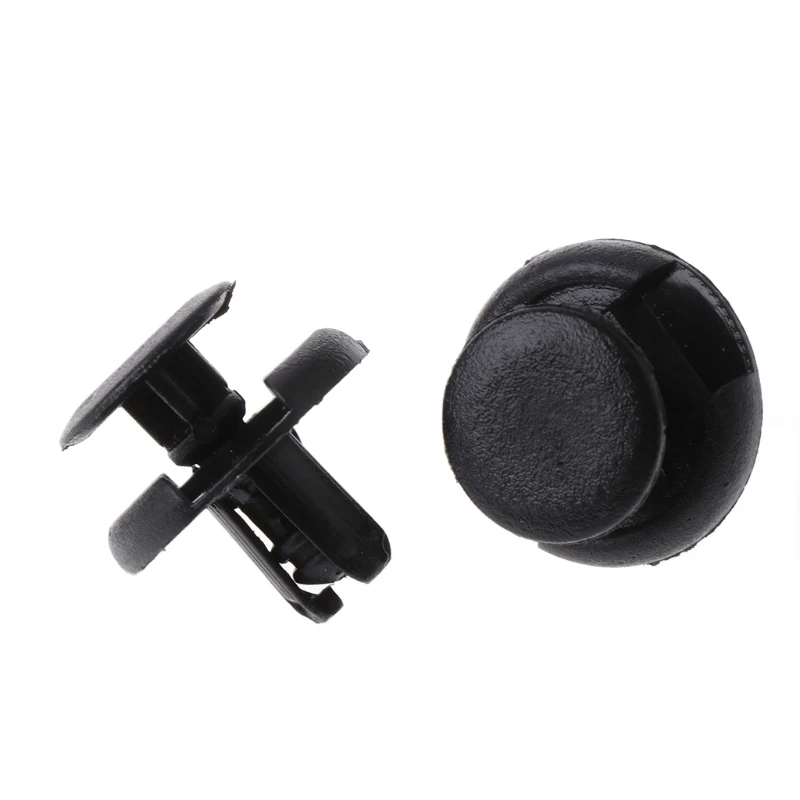 

50Pcs 7mm Hole Black Plastic Rivet Fastener Bumper Fender Push Clip For Suzuki Alto