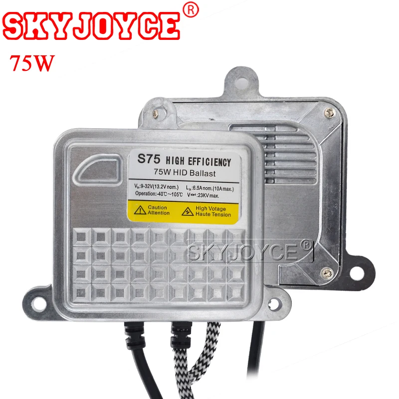 

SKYJOYCE 75W High Power xenon ballast 24V Universal Fast Bright Car Headlight HID Xenon Ballast For Xenon H1 H11 H7 75W HID Kit