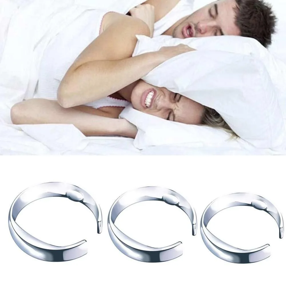 

Anti Snore Ring Magnetic Therapy Acupressure Treatment Against Snoring Device Snore Stopper Finger Ring Sleeping Aid Tool S M L