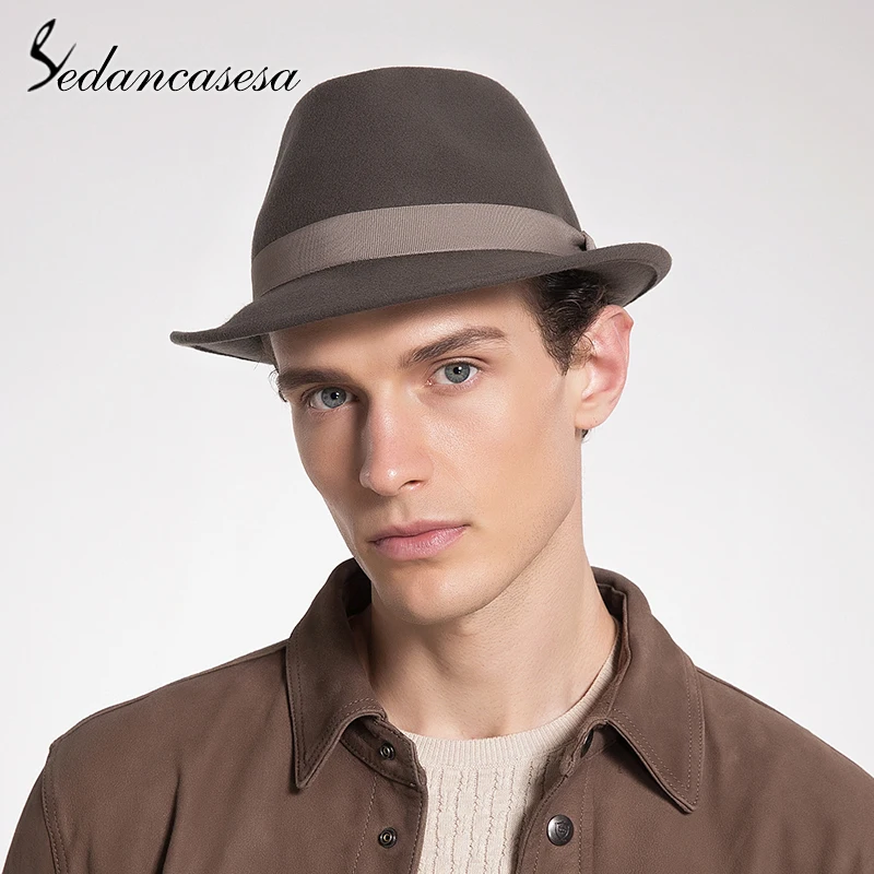 Aliexpress.com : Buy Sedancasesa New Classic Trilby Hat Male Fedora Hat ...