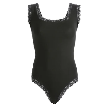 

Women Casual Lace Up Beach Jumpsuit Backless Skinny Playsuit Ladies Lace Stitching Halter Onesies Summer Sexy Leopard Bodysuit