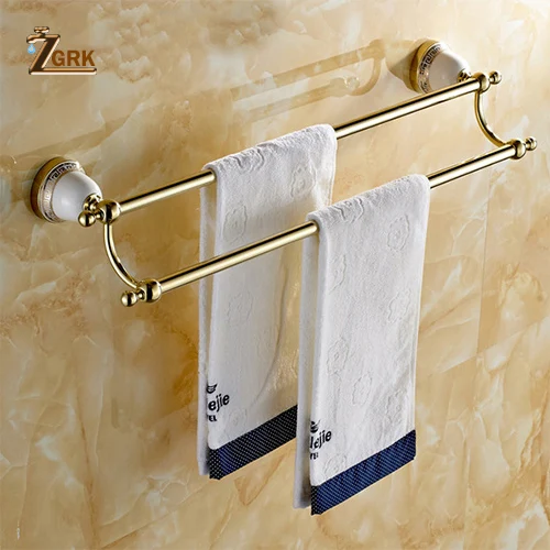 ZGRK набор аксессуаров для ванной комнаты Крючок для халата вешалка для полотенец барная полка держатель для бумаги держатель для зубной щетки аксессуары для ванной комнаты - Цвет: 6648G