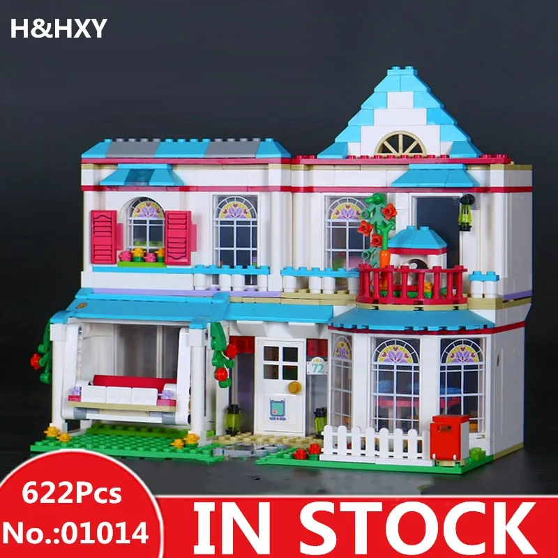 

H&HXY LEPIN 01014 Girls Good friends 622Pcs Stephanie's house Model Building Blocks Bricks Toy Model Gifts Compatible 41314