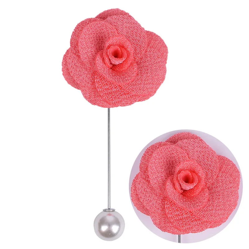 

Pearl Golden Leaf Corsage Groom For Wedding Boutonniere Tuxedo Accessories Flowers Corsage Bountonniere XH012-P