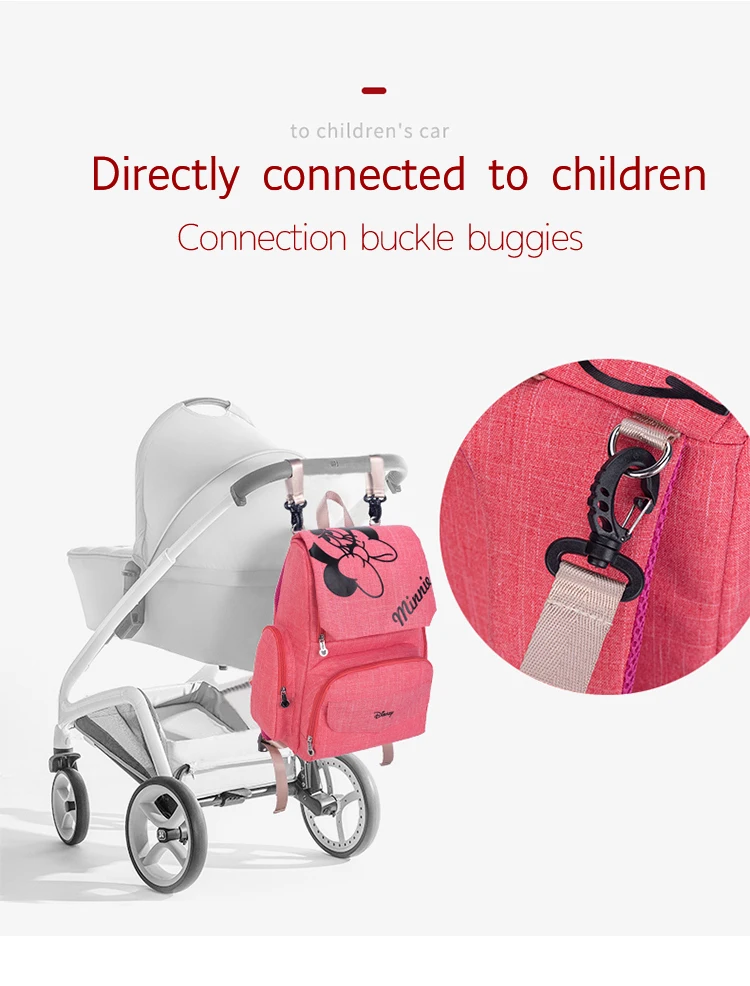 Дисней Микки Минни большой емкости Мумия Материнство подгузник мешок детский дорожный рюкзак дизайнерская сумка для кормления для ухода за ребенком сумка для подгузников