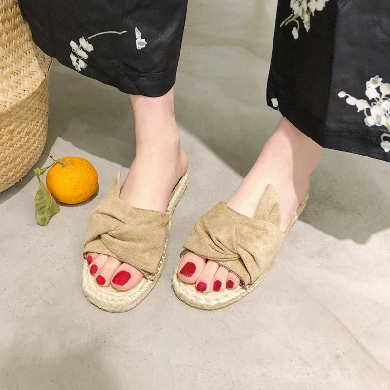 bow slides flats heels