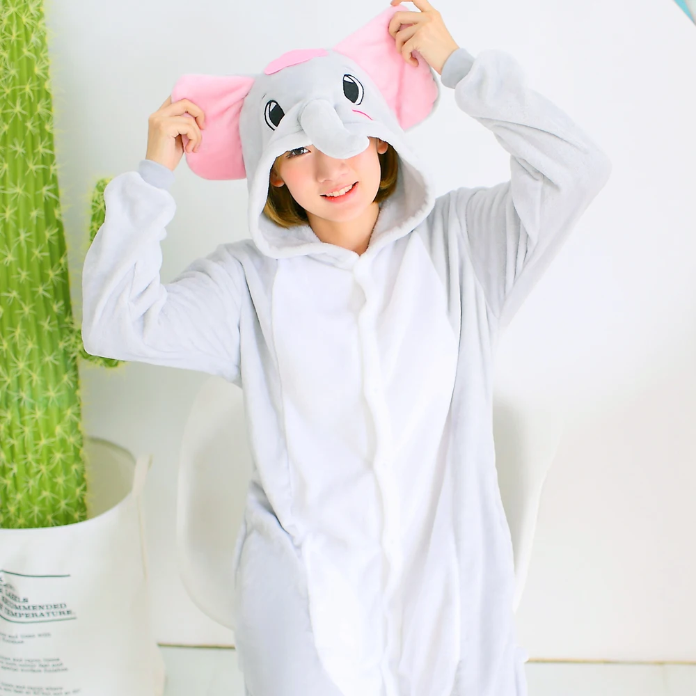 2018 NEW Hot Selling Winter Animal Onesie Adult Pajamas Sets Zoo