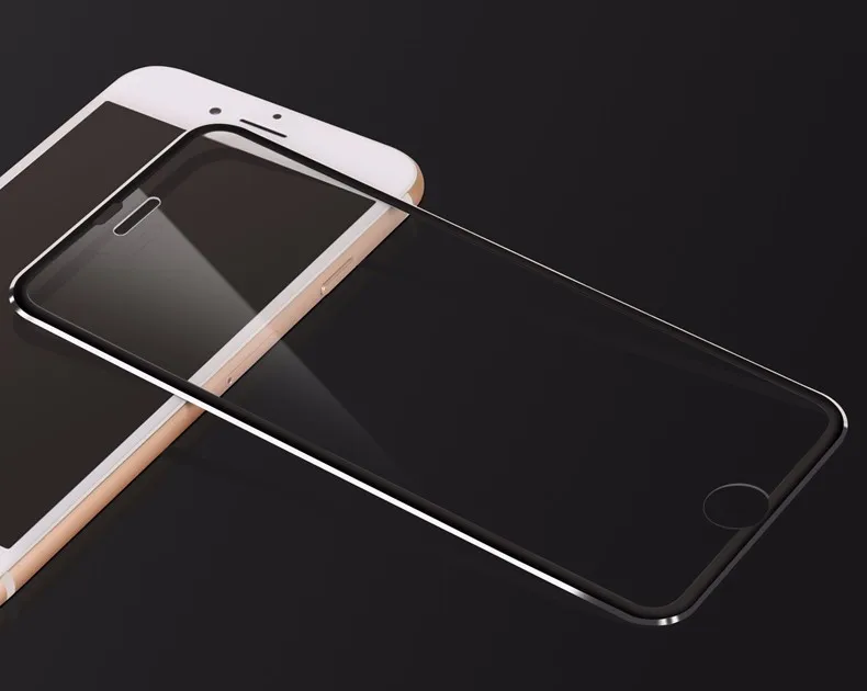3D Алюминий сплав гвардии закаленное стекло для iPhone XS X 8 плюс 6 6S 7 Plus XS Max Xr полное покрытие экран протектор Защитная пленка