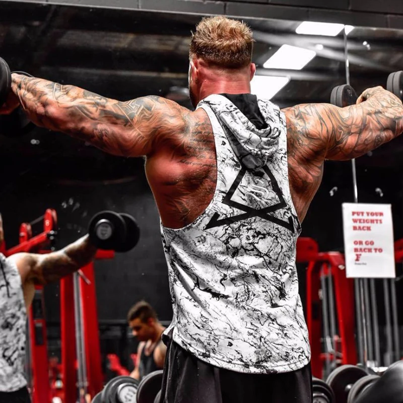 Men sleeveless Hoodies Camouflage Tank top (12)
