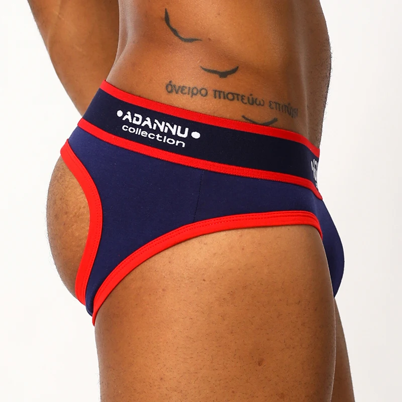 

Men Underwear Thongs Sexy Cotton Briefs Tanga Mens Jockstrap Briefs Man G String Thongs Men's Underpants Lingerie Cuecas AD146