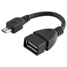 PC Micro USB Cable Male Host to USB Female OTG Adapter Converter Android Tablet Phone PDA micro usb to OTG Cable Connector micro usb male to usb female otg adapting cable black 13cm