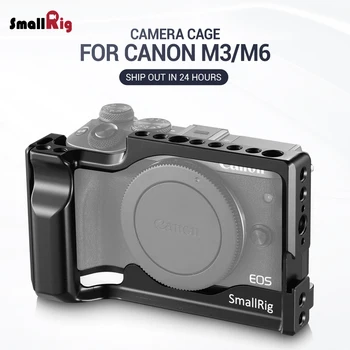 

SmallRig M6 Camera Cage for Canon EOS M3 and M6 Form Fitting Light Weight Cell With Nato Rail Cold Shoe Mount 2130