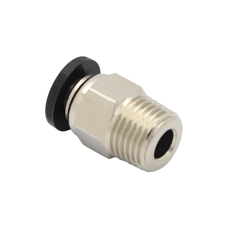 SWMAKER 5pcs V6 Pneumatic Push Pipe Fittings Feeding pipe joint M4 diameter M10 Thread teflon