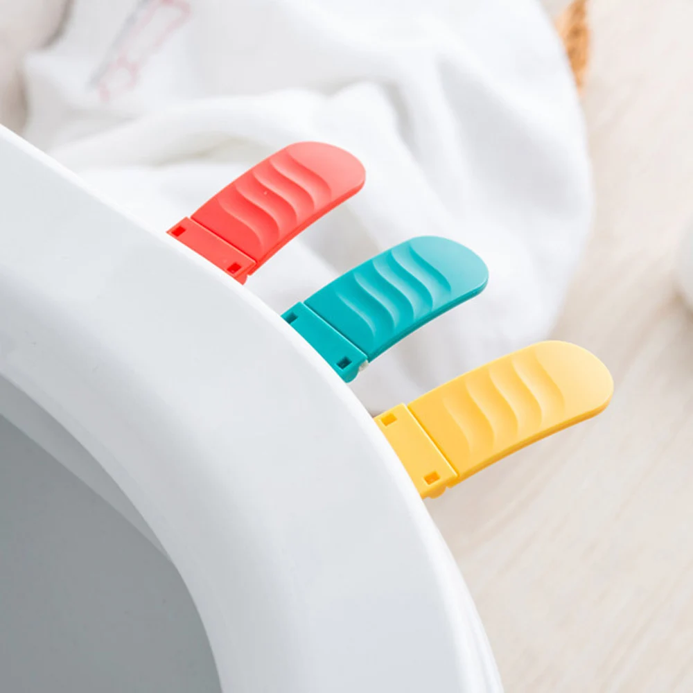 Portable Foldable Small Toilet Seat Cover Lifter Sanitary Closestool Seat Cover Lift Handle for Travel Home Bathroom